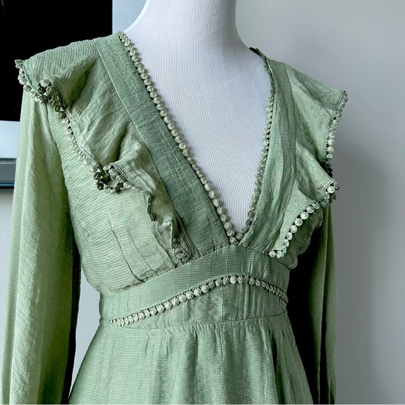 NWT Saints and Secrets Ruffled Up Mini Dress - Picture 4 of 10